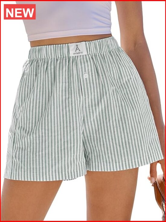 Other - Boxer Shorts for Women Gingham Pajama Lounge Sleep Plaid Shorts Y2K Beach